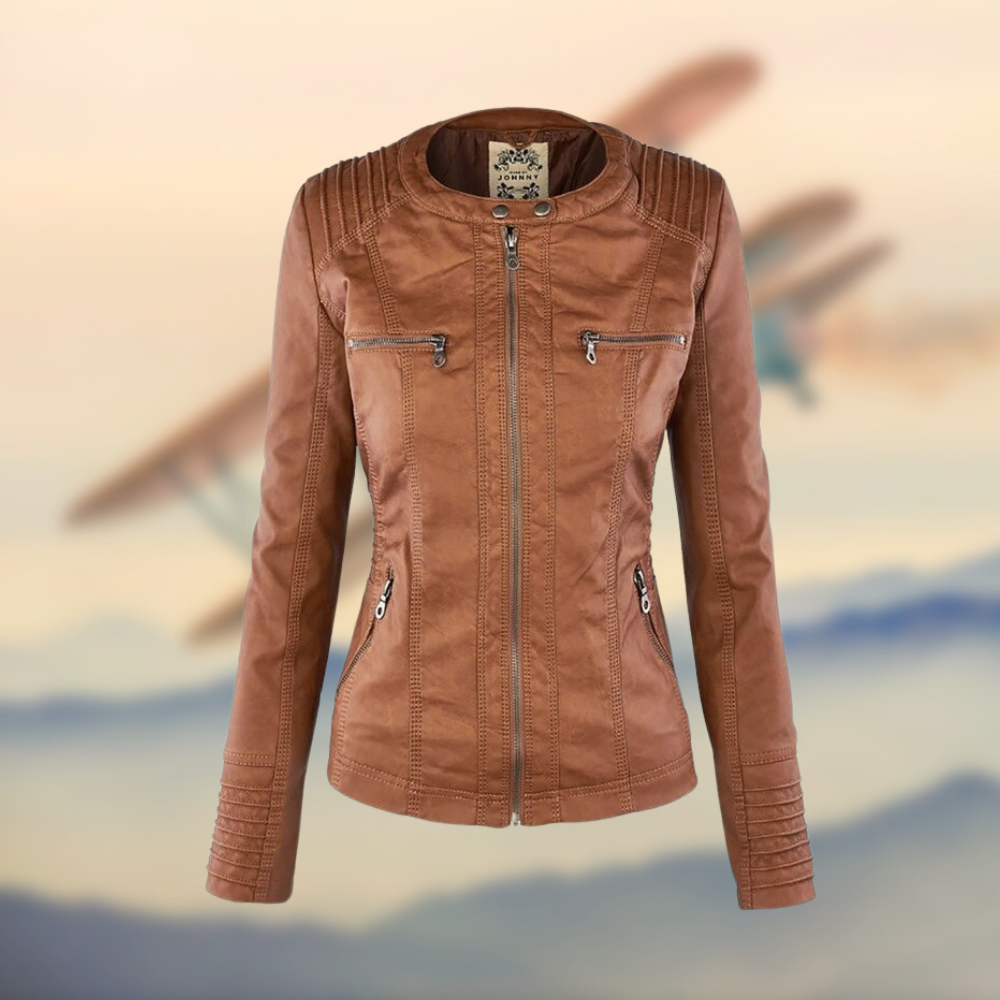 Karoline | Einzigartige Elegante Lederjacke