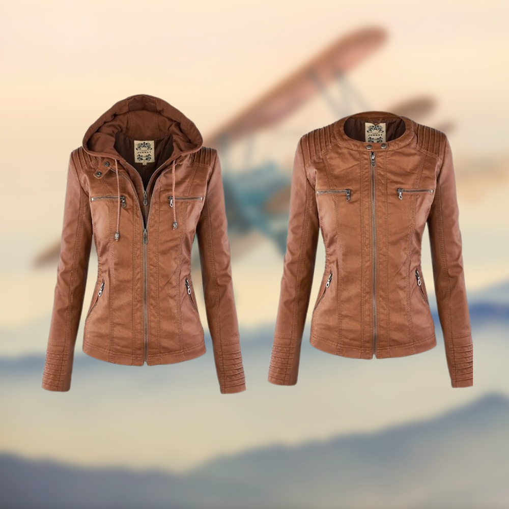 Karoline | Einzigartige Elegante Lederjacke
