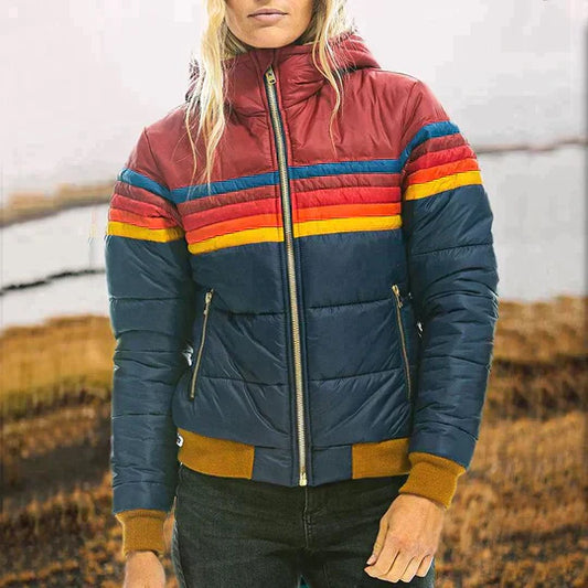 Anja | Retro Parka mit Kunstfellkapuze