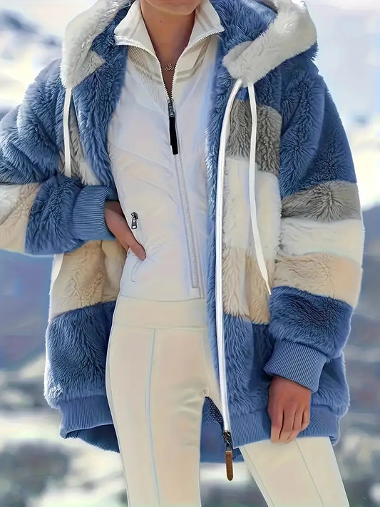 Ruth | Color-Block Kapuzenjacke