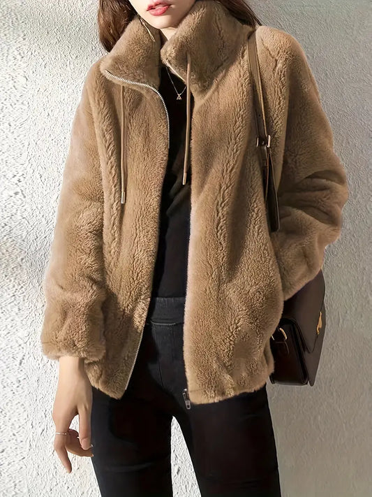 Silvia | Kuscheliger Teddymantel
