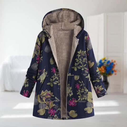 Beba | Warme Jacke mit Blumendruck