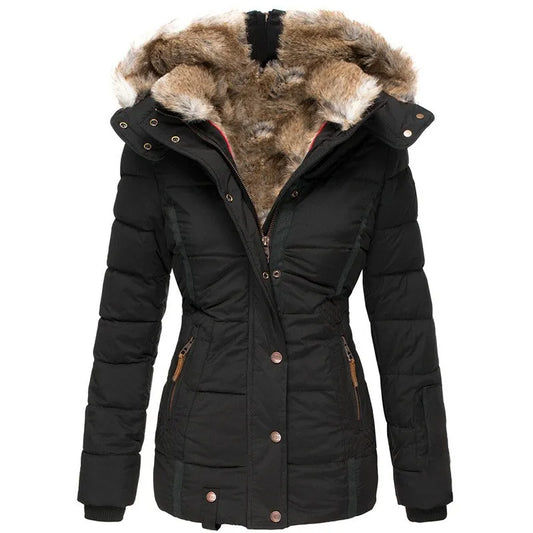 Hanne | Fellgefütterte Winterjacke